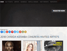 Tablet Screenshot of canadakizombacongress.com